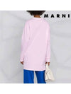 Logo Print Loose Fit Jersey Long T-Shirt Pink THJE0129PI USCU64 PLC09 - MARNI - BALAAN 5