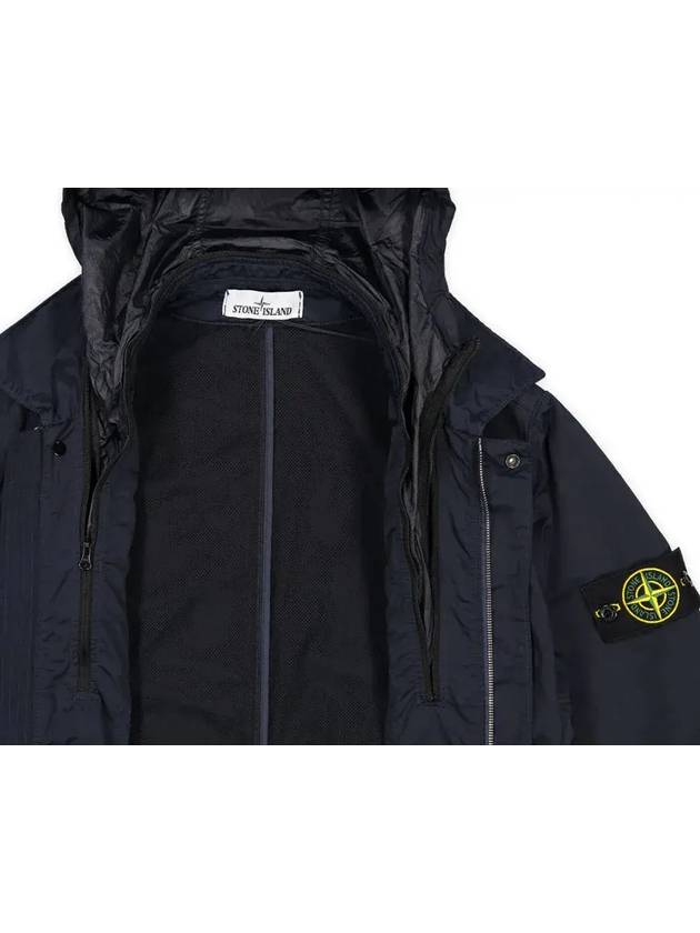 Men's Waffen Patch Nylon Twill Track Jacket Black - STONE ISLAND - BALAAN 7