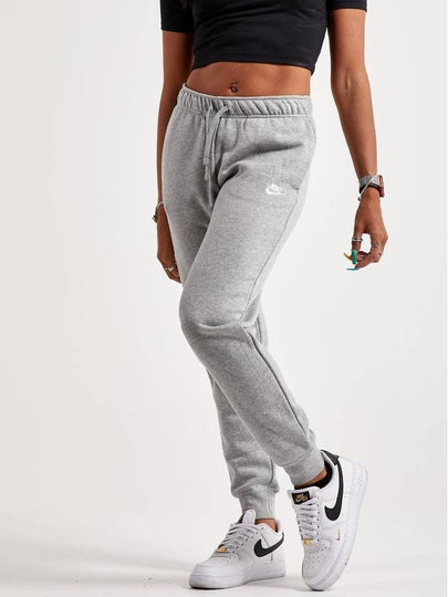 Women's Sportswear Club Fleece Mid-Rise Jogger Track Pants Grey - NIKE - BALAAN 2