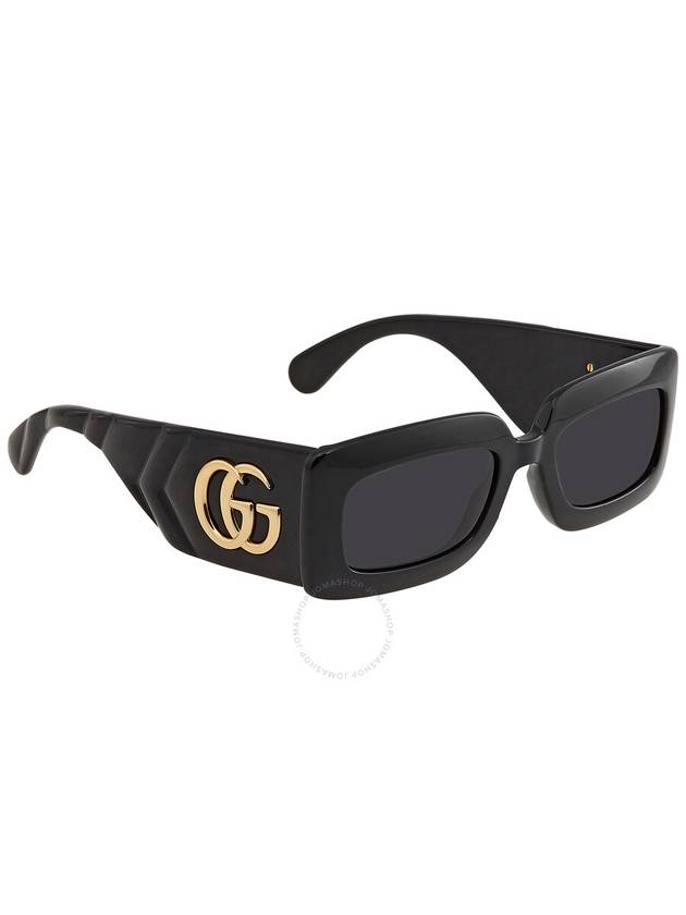 Eyewear Rectangular Sunglasses Black - GUCCI - BALAAN 4