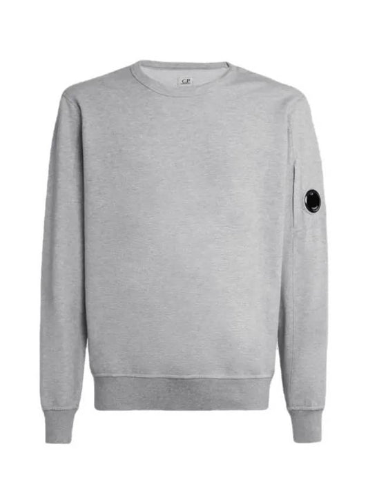 Light Fleece Sweatshirt Grey Melange - CP COMPANY - BALAAN 2