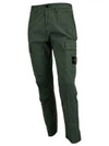 Compass Badge Gabardine Cargo Straight Pants Green - STONE ISLAND - BALAAN 2