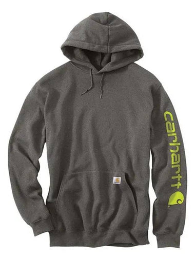 Midweight logo hood carbon header K288 026 - CARHARTT - BALAAN 1