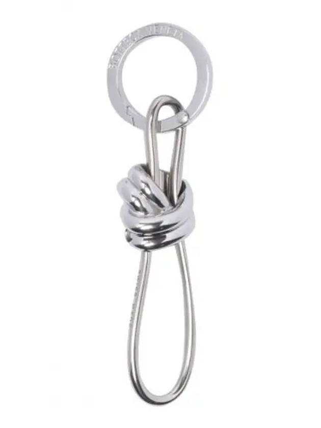 Andiamo Metal Key Holder Silver - BOTTEGA VENETA - BALAAN 2