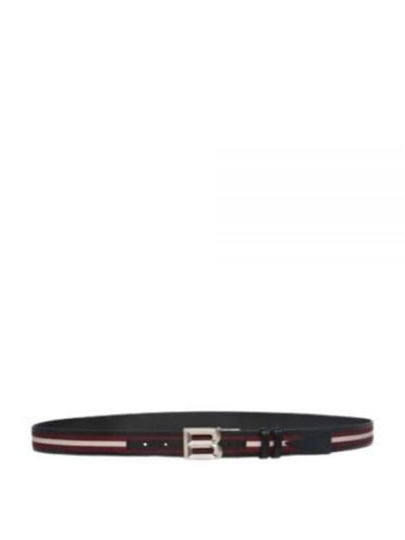 TSP Two Tone Leather Belt Black - BALLY - BALAAN 2