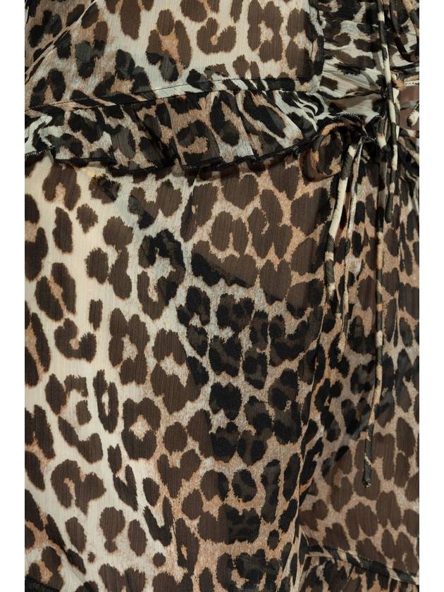 leopard print shorts - GANNI - BALAAN 6