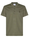 Logo Embroidery Cotton Polo Shirt Green - BURBERRY - BALAAN 2