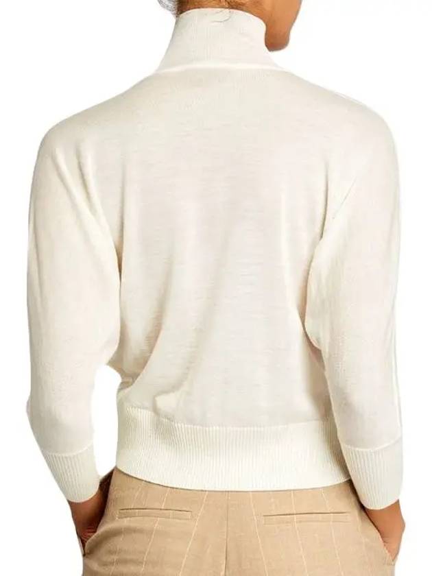 Women's Talea Virgin Wool Turtleneck White - MAX MARA - BALAAN 3