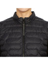 Padded Cotton Zip Up Cardigan Black - MONCLER - BALAAN 7