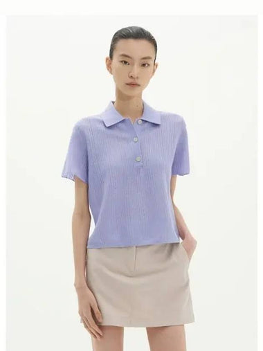 Women s Neo Sag Harbor Crop Polo T shirt Iri Domestic Product GM0024052913100 - THEORY - BALAAN 1