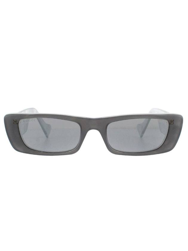 Eyewear Rectangle Frame Sunglasses Grey - GUCCI - BALAAN 1