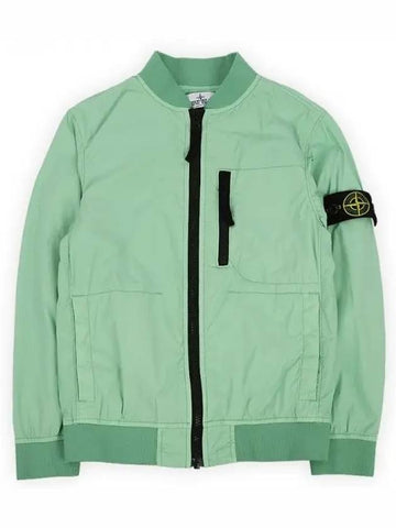 Stone Kids Waffen Patch Zip up Bomber Jacket Mint 781640432 V0052 271905 1101247 - STONE ISLAND - BALAAN 1