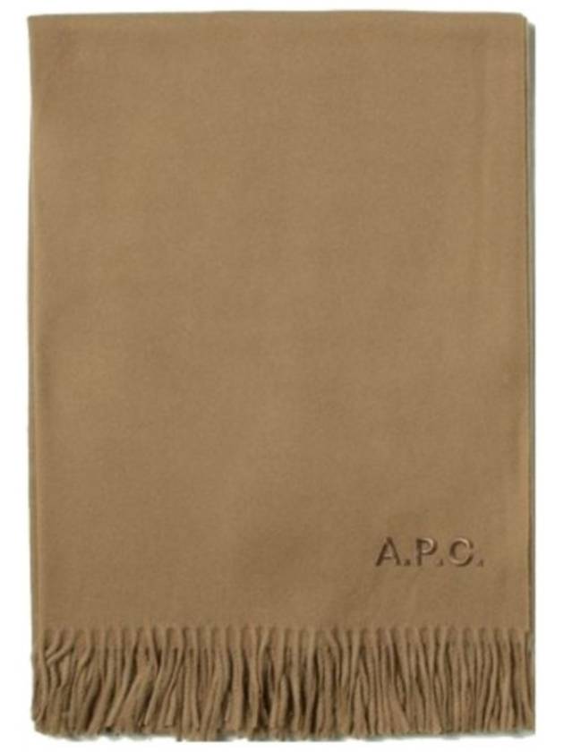 Ambroise Embroidered Muffler Camel - A.P.C. - BALAAN 3