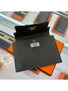 Kelly Pocket Wallet Dark Green Silver Appong - HERMES - BALAAN 4