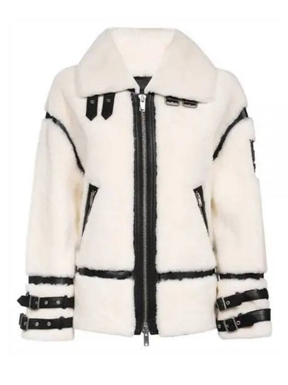 Golden Prairie Shearling Jacket White - MOOSE KNUCKLES - BALAAN 2