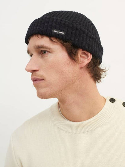 Mickey Sailor Wool Beanie Navy - SAINT JAMES - BALAAN 2