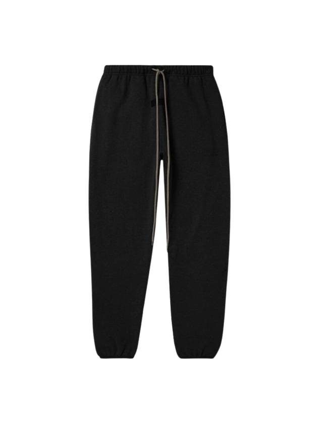 Relaxed Logo Patch Track Pants Black - FEAR OF GOD ESSENTIALS - BALAAN 1