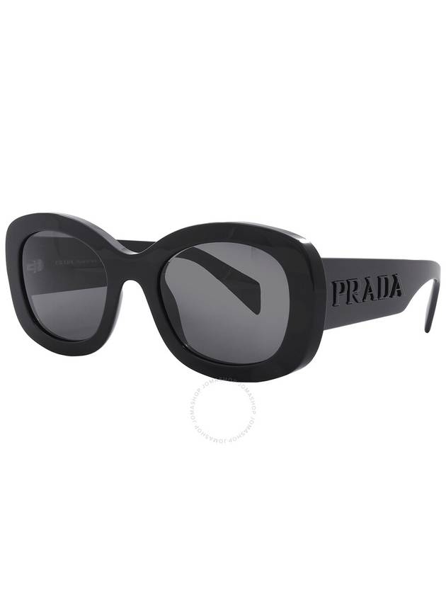 Prada Dark Grey Oval Ladies Sunglasses PR A13S 1AB5S0 54 - PRADA - BALAAN 3