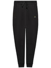 Women's ORB Embroidered Logo Classic Jogger Track Pants Black - VIVIENNE WESTWOOD - BALAAN 3