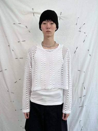 Flower Net Long Sleeve (White) - BLEAK BAKE - BALAAN 1