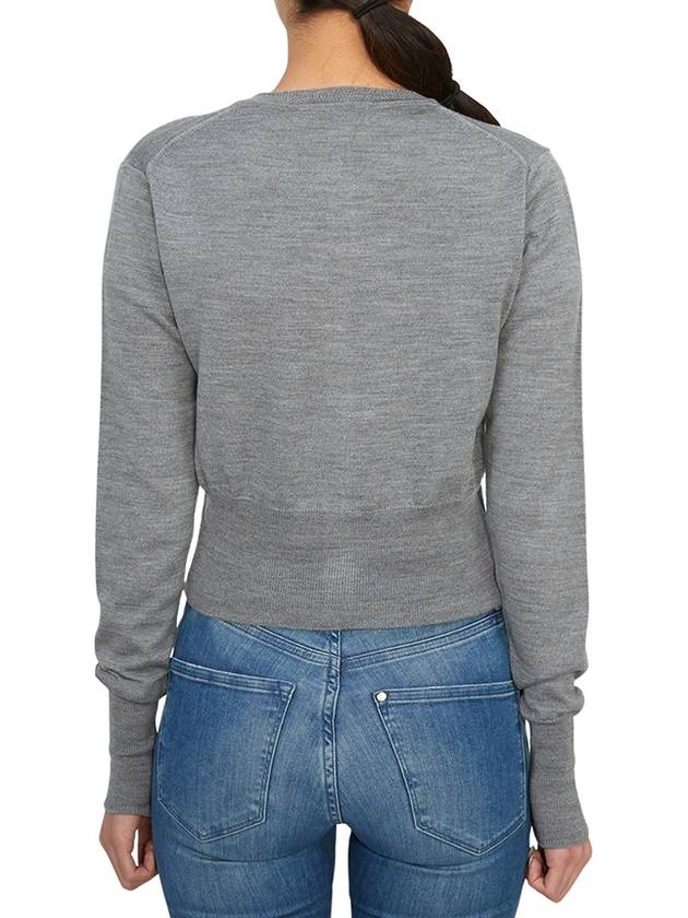 Bea Cropped Cardigan Grey - VIVIENNE WESTWOOD - BALAAN 5