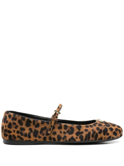 Honey Printed Leather Ballerinas - PRADA - BALAAN 2