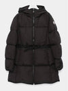 Patch logo belted hood padded women s jacket 1A00195 539ZD 999 SIRLI - MONCLER - BALAAN 4