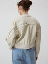 Back to the side zip blouson CREAM - REAL ME ANOTHER ME - BALAAN 2