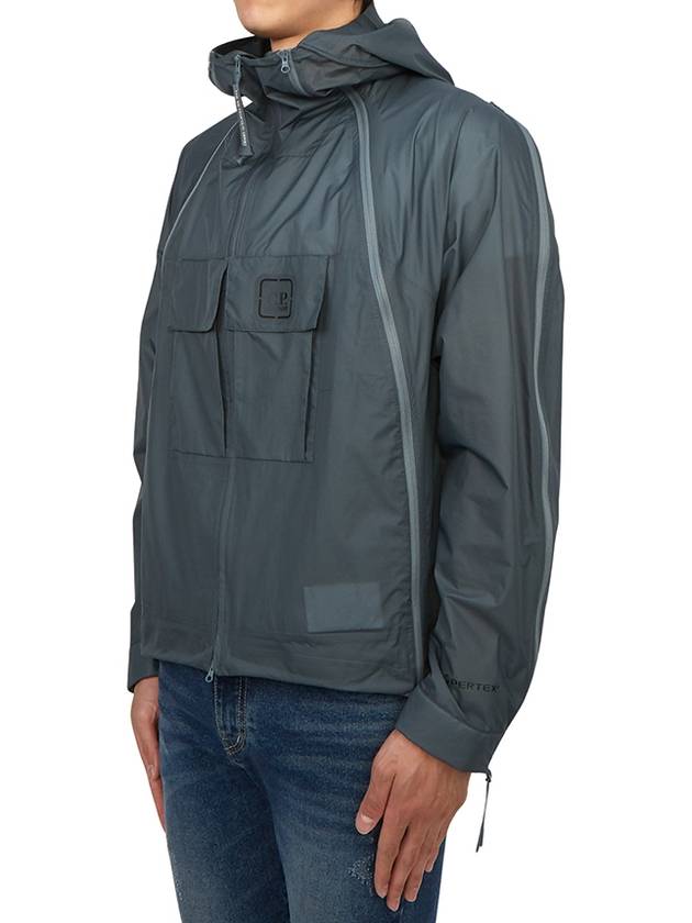 Metropolis Series Pertex Bloom Hooded Jacket Turbulence - CP COMPANY - BALAAN 4