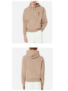 Heart Logo Cotton Hoodie Beige - AMI - BALAAN 6