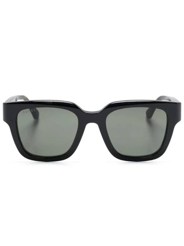 Low Nose Bridge Fit Square Sunglasses Black - GUCCI - BALAAN 1