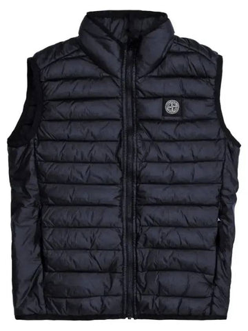 Kids Contrasting Detail Waistcoat Padded Vest Navy - STONE ISLAND - BALAAN 1