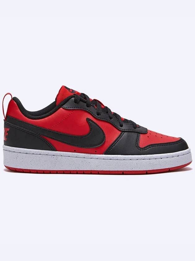 Court Borough Recraft Low Top Sneakers Black University Red - NIKE - BALAAN 3