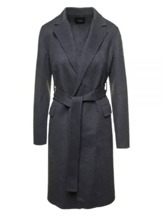 Double face wool cashmere wrap coat - THEORY - BALAAN 2