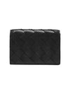 Intrecciato Flap Business Card Wallet Black - BOTTEGA VENETA - BALAAN 2