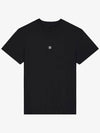 4G Logo Cotton Short Sleeve T-shirt Black - GIVENCHY - BALAAN 5