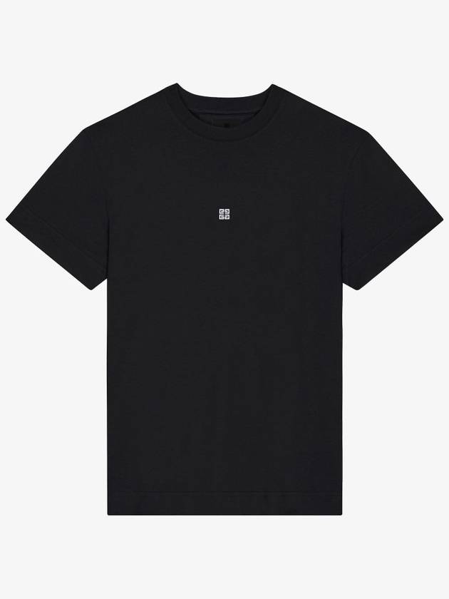 4G Logo Cotton Short Sleeve T-shirt Black - GIVENCHY - BALAAN 5