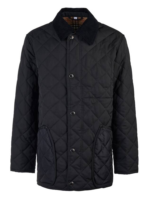 Quilted Thermoregulated Barn Jacket Black - BURBERRY - BALAAN 2