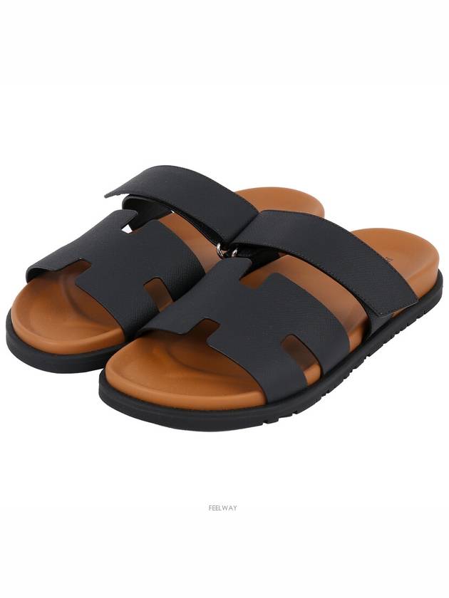 Chypre Sandals Black Natural 40 73893 - HERMES - BALAAN 1