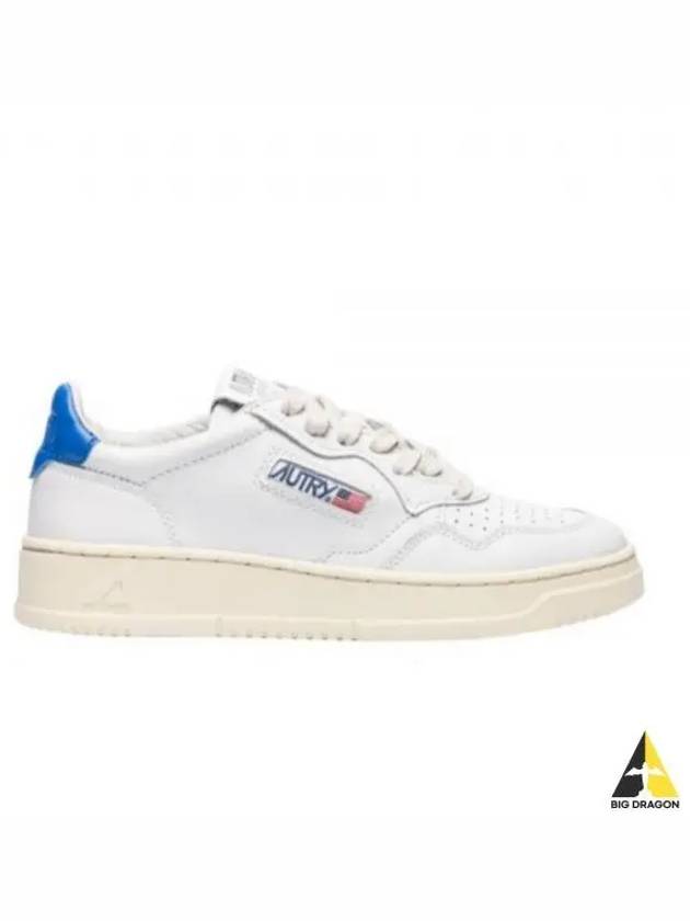 Medalist Goatskin Low Top Sneakers White Blue - AUTRY - BALAAN 2