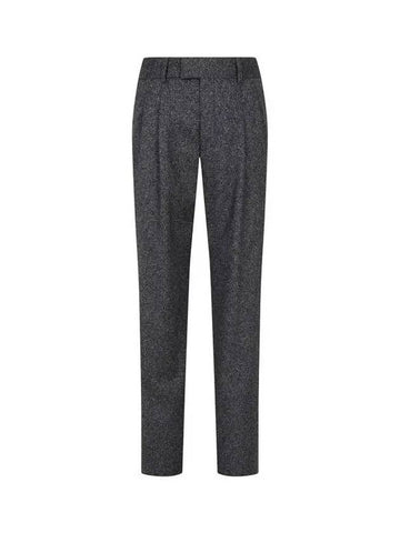 Men s Wool Blend Pleated Pants Charcoal Gray - GIORGIO ARMANI - BALAAN 1