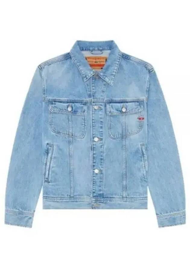 Cotton Denim Jacket Blue - DIESEL - BALAAN 2