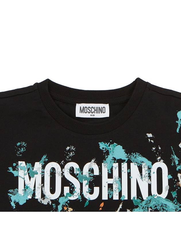 Kids short sleeved T shirt HOM04L LAA24 60100 Adults can wear - MOSCHINO - BALAAN 3