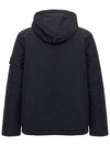 Techno Fabric Hooded Jacket Navy - STONE ISLAND - BALAAN 3