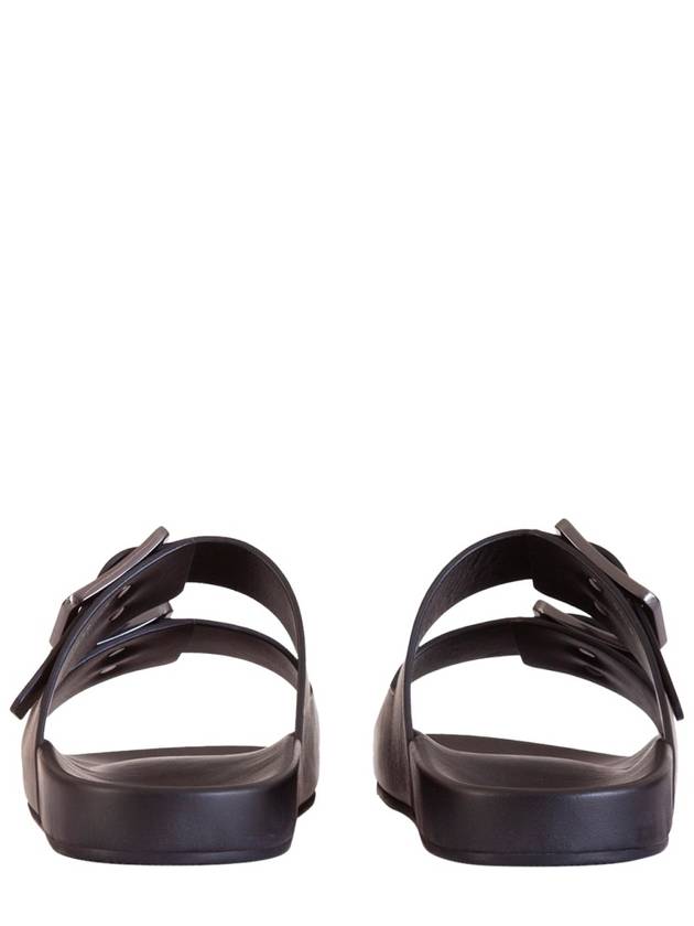 Men's Mallorca Buckle Sandals Slippers Black - BALENCIAGA - BALAAN 4