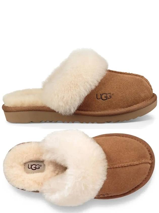 Kids Fur Mule Slippers Chestnut 1019065K CHE - UGG - BALAAN 1