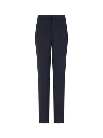 Women s Textured Easy Hidden Pants Navy 271953 - EMPORIO ARMANI - BALAAN 1