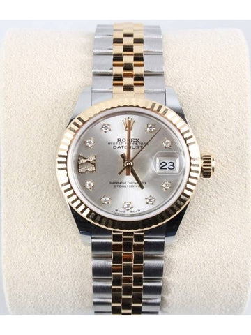 Datejust 28 Silver Edition Star Diamond Combi 20 Years - ROLEX - BALAAN 1