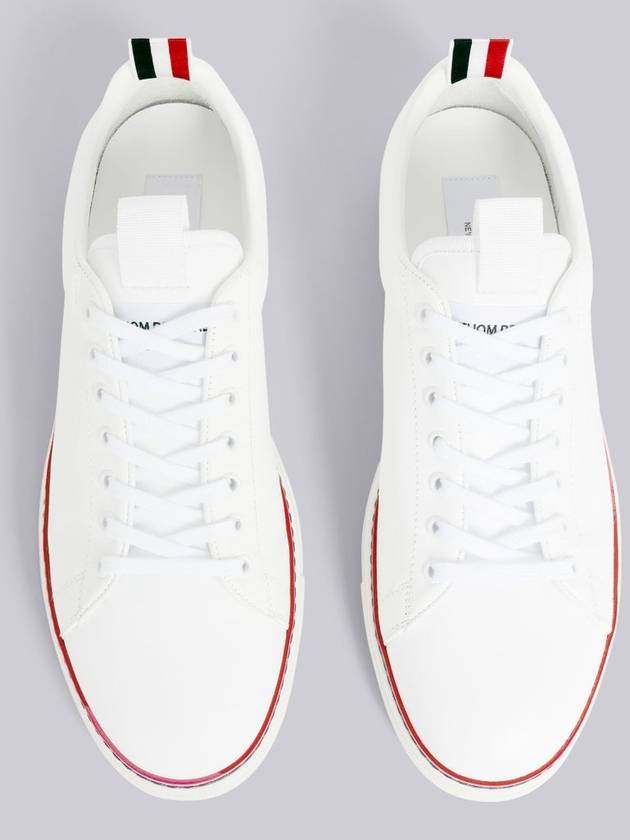 Women's Tennis Striped Low Top Sneakers White - THOM BROWNE - BALAAN 5