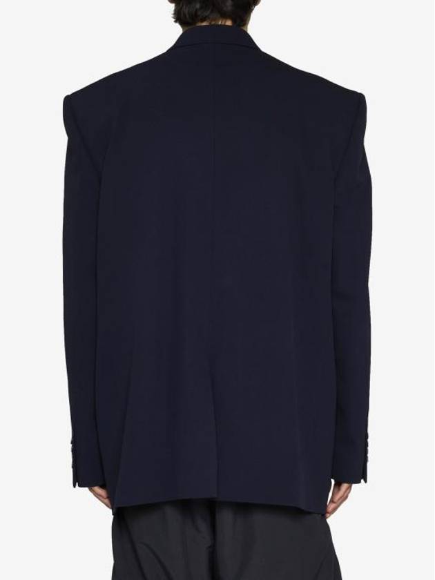 Regular Tailored Jacket Navy - BALENCIAGA - BALAAN 5